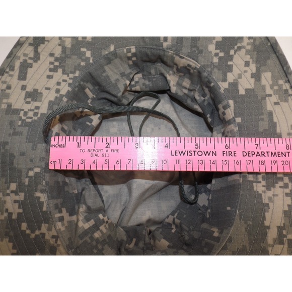 US Miltary Camo Boonie bucket Bush Hat Brim Chin strap - Size M - L - Picture 8 of 8